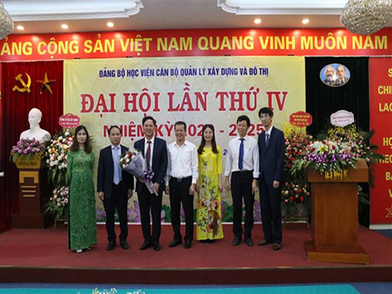 1.	Đại hội Đảng bộ Học viện Cán bộ quản lý xây dựng và đô thị lần thứ IV nhiệm kỳ 2020 - 2025