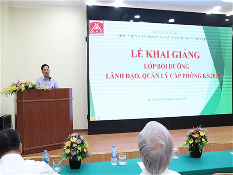 3.	AMC Khai giảng khóa Bồi dưỡng lãnh đạo, quản lý cấp phòng K5-2020
