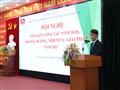 Ông Nguyễn Anh Dũng - Phó Giám đốc Học viện đọc Báo cáo tổng kết công tác năm 2020 và triển khai nhiệm vụ công tác năm 2021