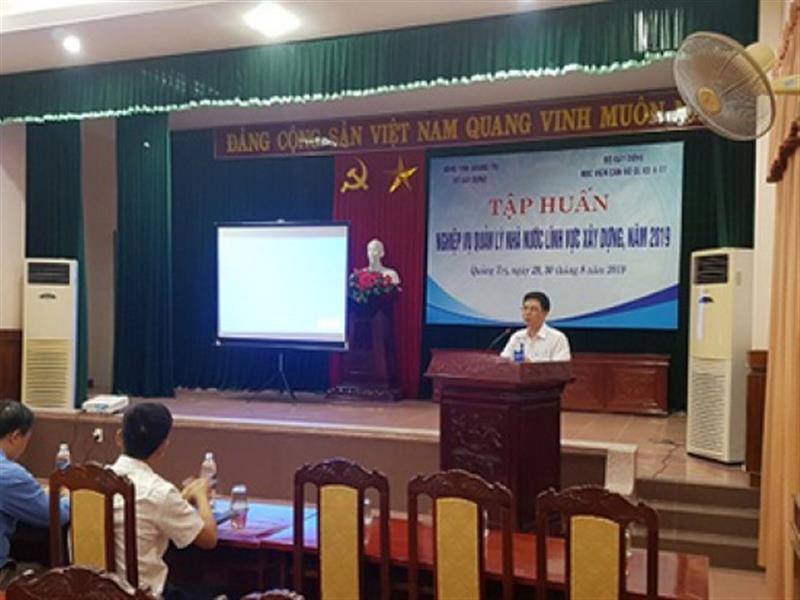 AMC tập huấn nghiệp vụ quản lý nhà nước về xây dựng cho hơn 140 công chức tỉnh Quảng Trị